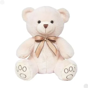 Pelúcia De Ursinho Bege Carinho 30cm